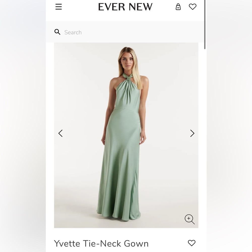 NEW Evernew (Forever New) Pale Sage Bridesmaid Dress